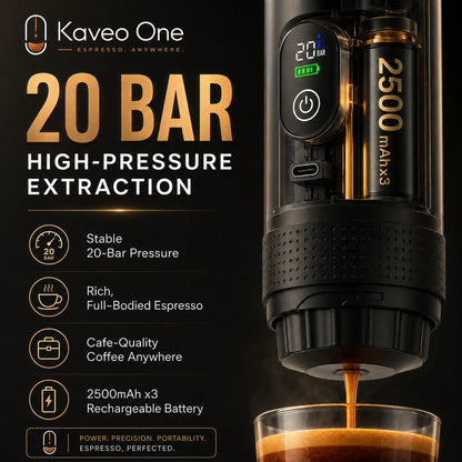 Kaveo One™ Wireless Portable Espresso Maker